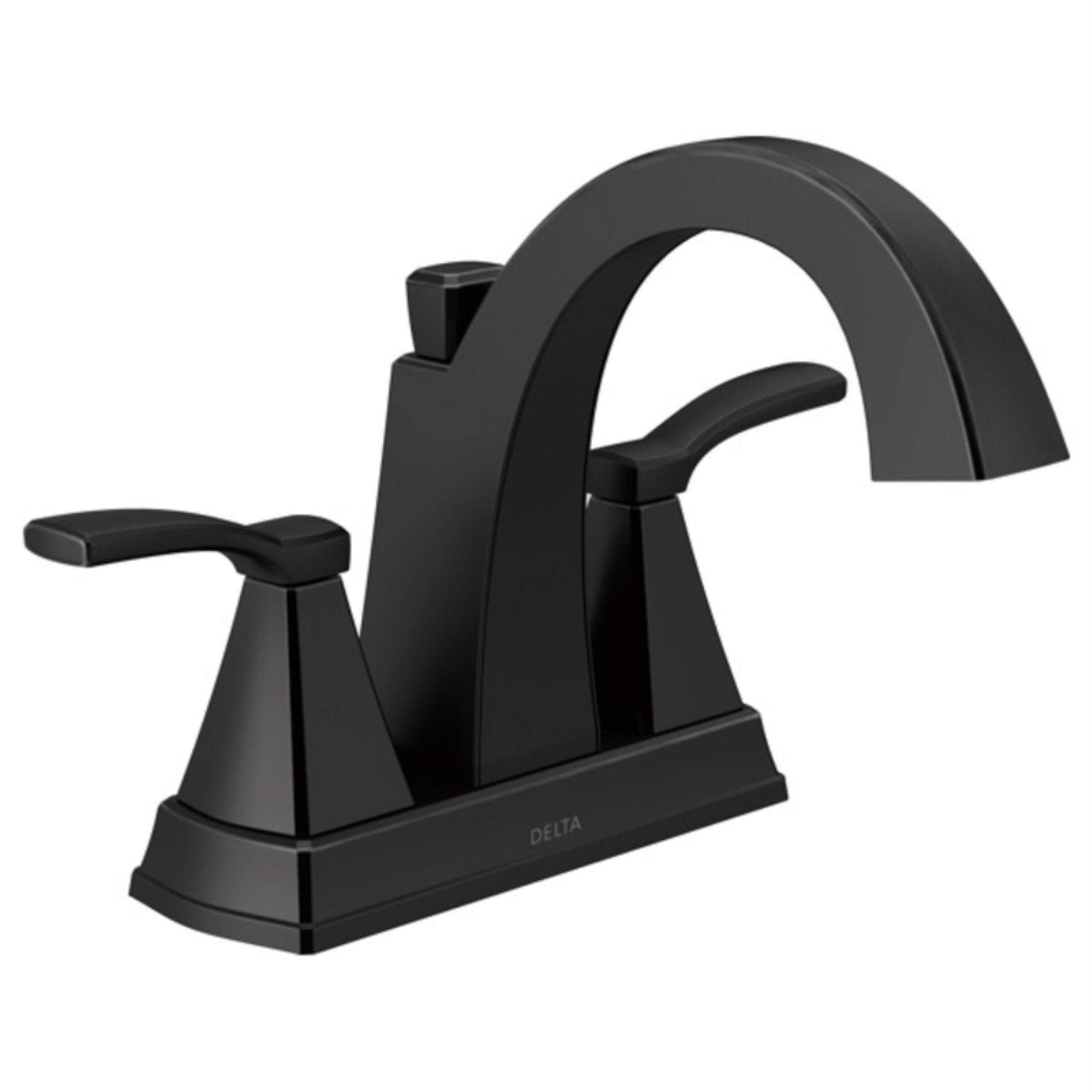 Delta Flynn Centerset Two-Handle Bathroom Faucet - Matte Black